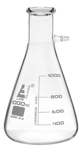 Kitasato 1000ml De Vidrio Boro 3.3 Graduado *inlabs* 0