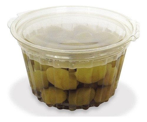 Pote Bisagra Alto Plástico Descartable Pet Bandex  X 400un 0