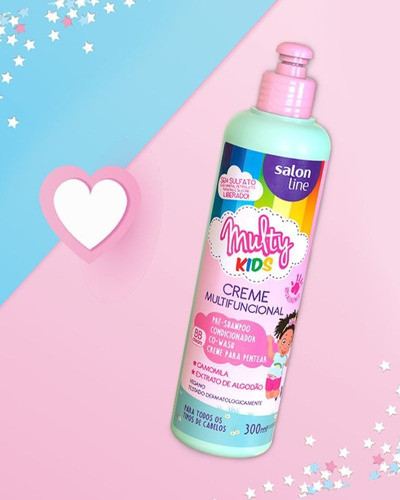 Salón Line Multy Kids Crema Multifuncional Pre-shampoo Condi 1