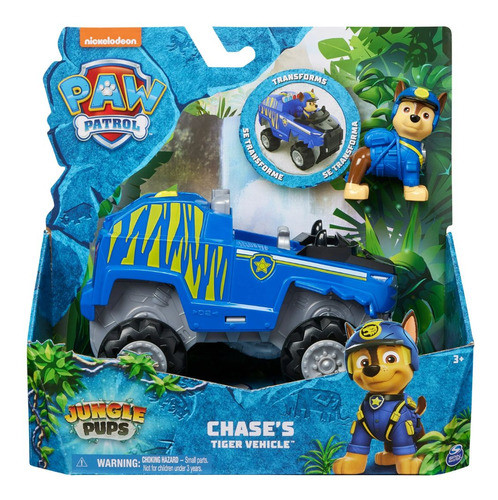 Patrulha Canina Veículo E Boneco Filhotes Da Selva Chase 1