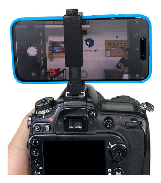 Soporte Celular Universal Para Zapata Camara Nikon Canon 0 Soporte Celular Universal Para Zapata Camara Nikon Canon 0