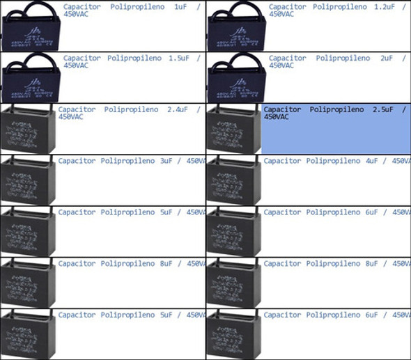 Capacitor Aire Acondicionado 2.5uf 450vac 1