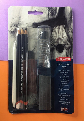 Charcoal Set - Derwent - 10 Peças 1