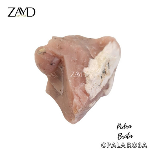 Pedra Bruta Natural Opala Rosa Signo Peixes E Touro 1