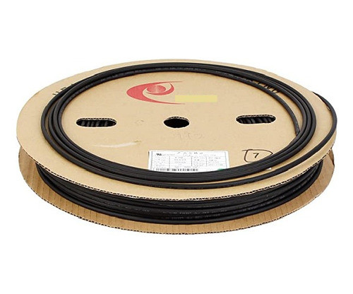 Rollo Tubo Termocontraible Negro 9mm S/adhesivo 100mts. 0