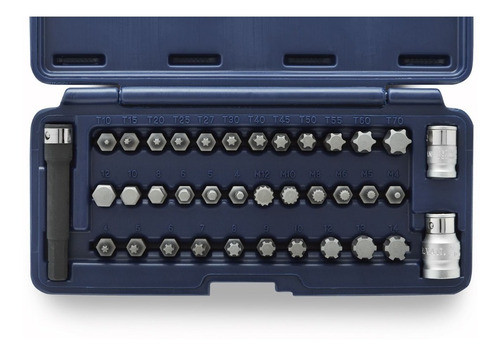 Juego De Puntas Bremen 5331 Torx Allem 37 Piezas Maletin 1
