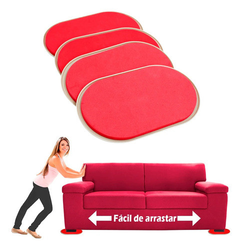 Movedor De Moveis Deslizante Tapetes Carpetes - 4 Unidades 1