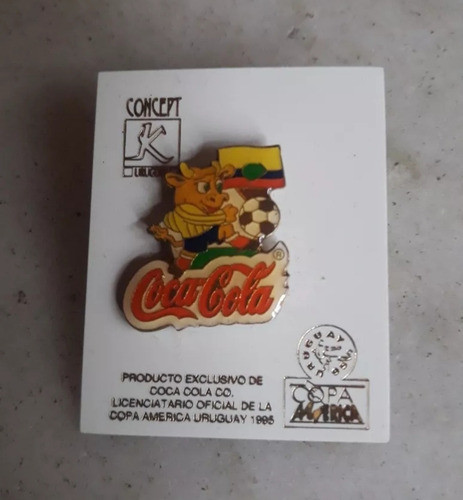 Coca Cola Pin Copa America Uruguay 1995. 1