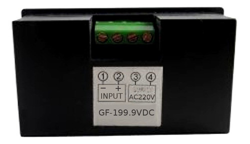 Medidor De Voltaje Continuo 0-200 Vdc Para Panel Gf-1999vdc 1