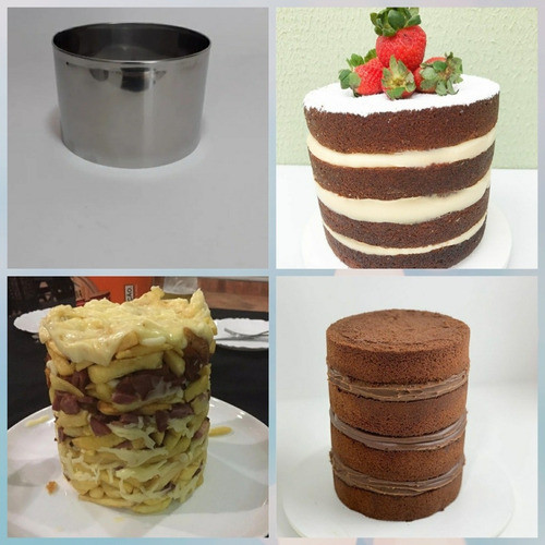 Aro Redondo Cortador De Bolo,mine Torre De Batata 10x10 Inox 1