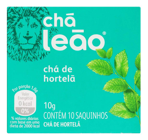 4 Caixas Chá Leão Hortelã 10 Sachês 10g 0