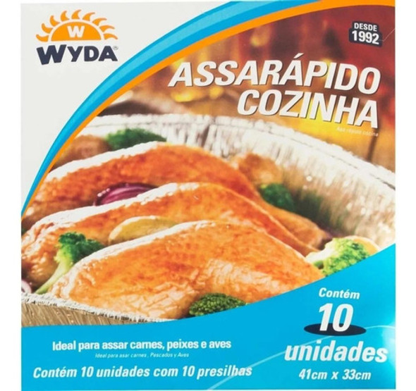 Kit C/ 5 Assarápido Cozinha 10un 41x33cm Forno 0