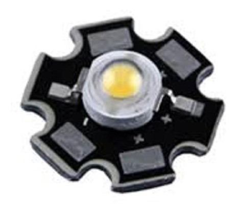Led 3w Star Blanco Con Disipador Estrella 200lm 120° 1
