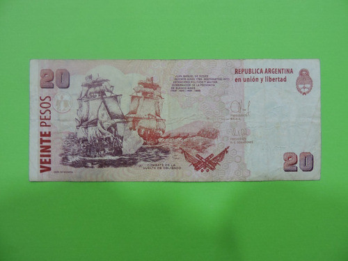 Billete De 20 Pesos Convertible/reposicion, Bot.3526 , Mira! 1