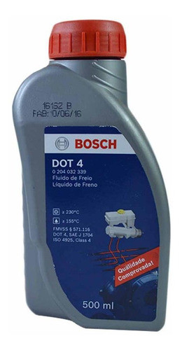 Fluido De Freio Bosch Dot 4 500ml 0
