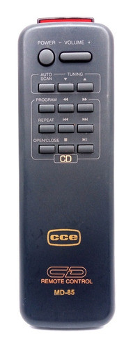 Controle Remoto Som Compact Disc Cce Md85 0