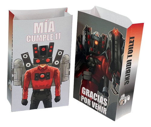 Cotillón Infantil Personalizado Premium X10 Speakerman Titan 1