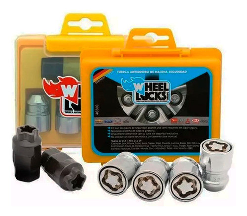 Tuercas Seguridad Antirrobo Kia Rio Carnival Wheel Locks 0