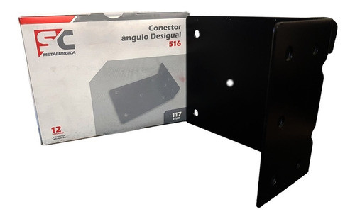 12 Soportes Conector Angulo Desigual Tiranteria Techo 117mm 0