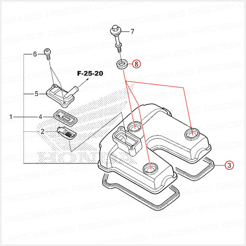 Junta Reten Tapa Valvula Honda Tornado Cbx 250 Original J1 1