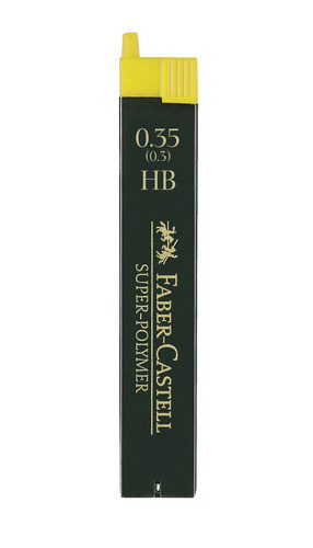 Faber-castell 12 Minas (1 Tubo) 0.35mm Hb 0
