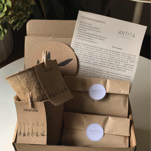 Kit Biodegradable Autocultivo.un Regalo Original Y Ecológico 1