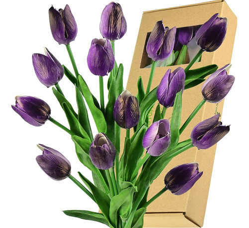 Fiveseasonstuff Tulipanes Flores Artificiales | Real Touch | 0