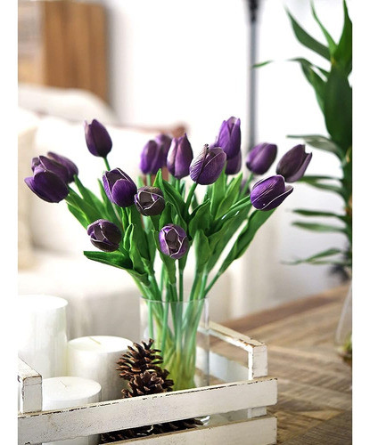Fiveseasonstuff Tulipanes Flores Artificiales | Real Touch | 1