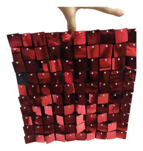 20painel Mágico Festa Painel Shimmer Wall 30cmx30cm Vermelho 0