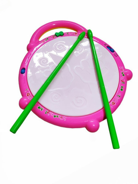 Tambor Com Som E Led Bateria Digital P/ Bebe Infantil 1