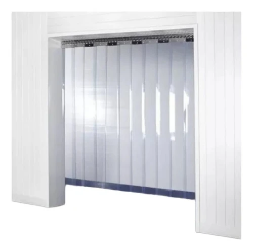Cortina Pvc Tiras 1,09 Larg X 2,05 Alt Cristal Flex Pvc 0