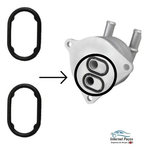 2 Anel Vedação Trocador Resfriador Calor Cambio Renegade 1