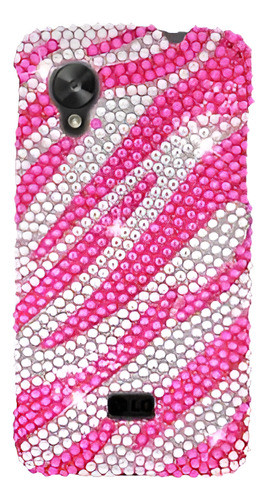 Zebra Bling Snap-in Estuche Para LG Google Nexus 5 D820 Cali 0