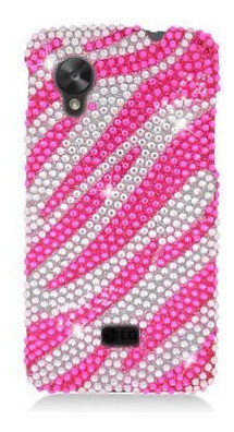Zebra Bling Snap-in Estuche Para LG Google Nexus 5 D820 Cali 1