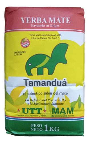 Yerba Mate Tamandua X 1 Kg Agroecologica Sin Tacc 0