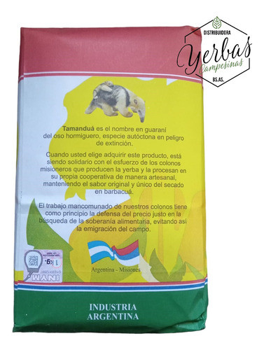 Yerba Mate Tamandua X 1 Kg Agroecologica Sin Tacc 1