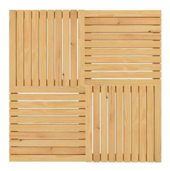 8 Peças 50x50cm Deck Madeira Piso P/ Box 0
