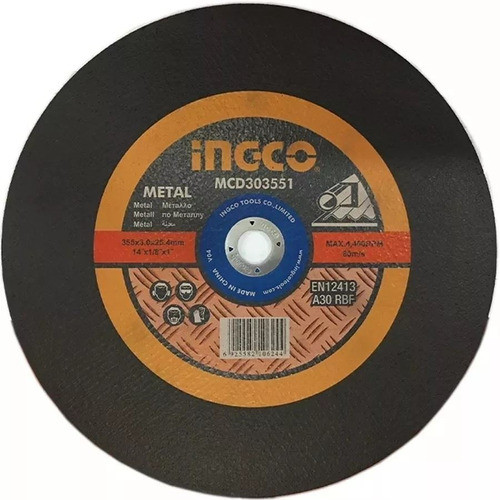 Disco De Corte 14'' Sensitiva Ingco Para Metal 0