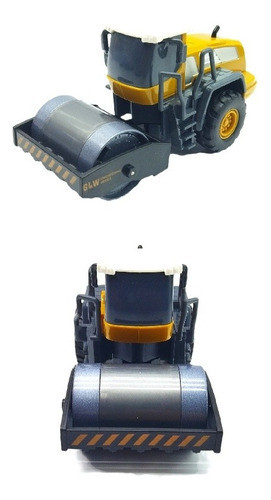 Mini Escavador Trator Rolo Compressor Brinquedo Obra Mini 0