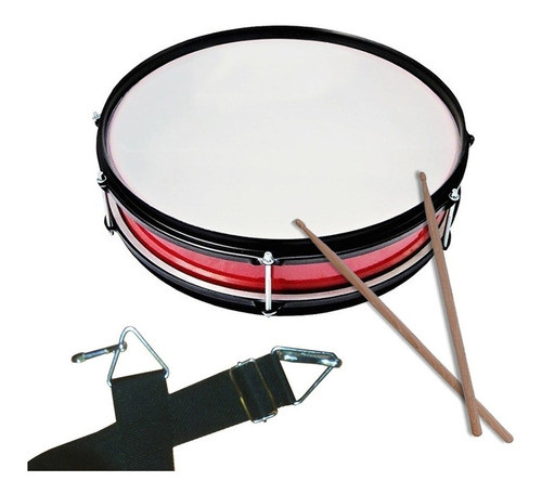 Combo Redoblante Murga Chato + Correa + Palillos Prm 0