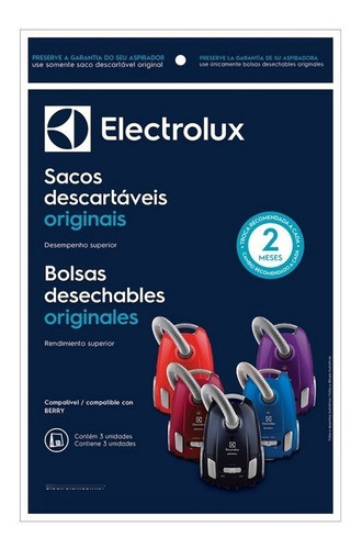 Kit De Bolsas Aspiradora Electrolux Berry Todos Los Modelos 1