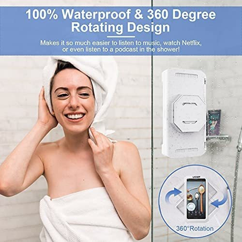 Soporte De Celular 20cm Impermeable Para Ducha Urroy- Blanco 1