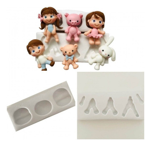 Kit Moldes De Silicone Universal Corpos E Rostos 2 Pçs 0