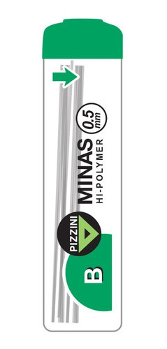 Minas 0.5 Pizzini B Tubo X 12 Unidades Para Lapiz Portaminas 0