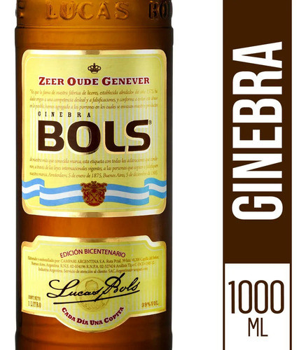 Ginebra Bols Edicion Bicentario X1lt 1