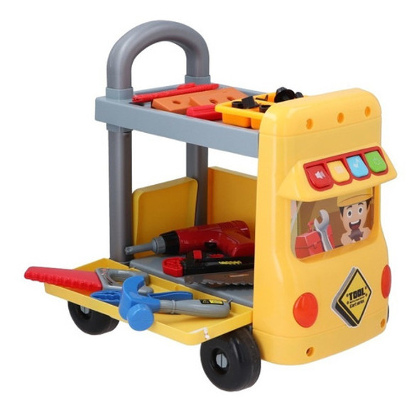 Juego Herramientas Para Niño Carro Mesa De Trabajo 38 Piezas 0