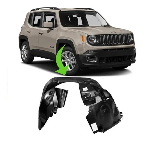 Parabarro Jeep Renegade Lado Direito 2015 2016 2017 2018 0