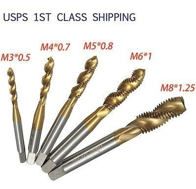 M3 M4 M5 M6 M8 Alta Velocidad Acero Hss Rosca Métrica Espira 1