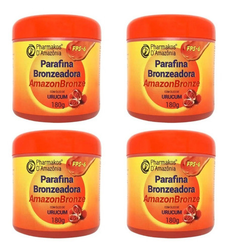 Parafina Bronzeadora Atacado 4 Unidades 0