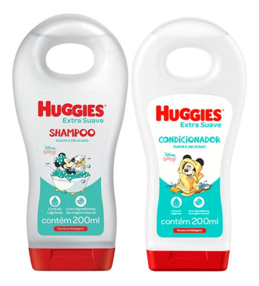 Kit Shampoo E Condicionador Huggies Baby Extra Suave 0 Kit Shampoo E Condicionador Huggies Baby Extra Suave 0